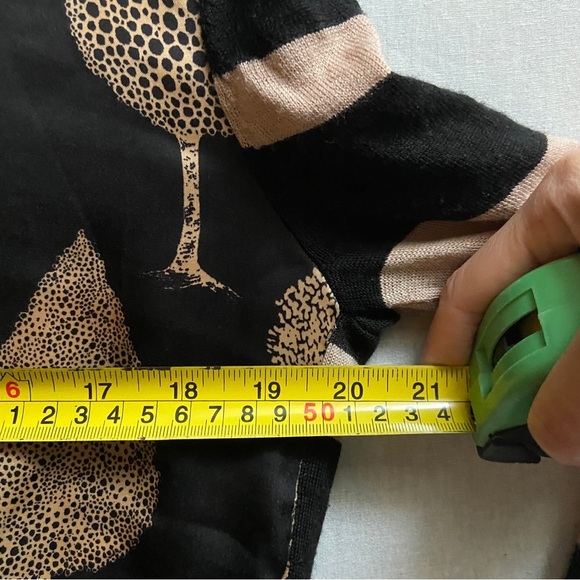 Clements Ribeiro Portobello Wool Blend Cardigan Floral Print Knit Open Wrap S/M - Picture 7 of 7